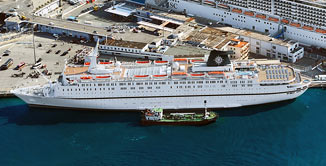 MSC announces its entry into the cruise business, purchasing the iconic liner Monterey.